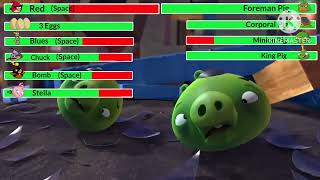 Angry Birds 4D Experience 2015 Rescuing 3 Eggs With Healthbars Happy Easter Special Remake