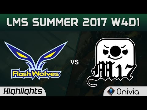 FW vs M17 Highlights Game 1 LMS 精華 夏季職業聯賽 2017 SUMMER Flash Wolves vs Machi Esports by Onivia