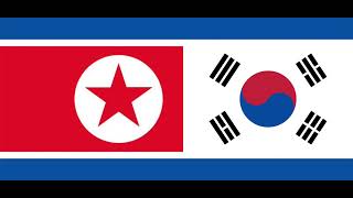 North Korea x South Korea national anthem