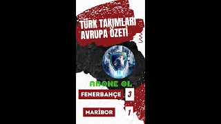 Fenerbahçe 3-1 NK Maribor _ Avrupa Konferans Ligi 3. Eleme Turu İlk Maçı