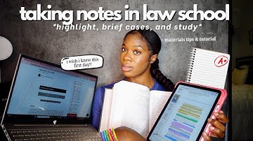 how i case brief, take notes, and highlight in law school | STUDY SCHEDULE TIPS FOR A’s