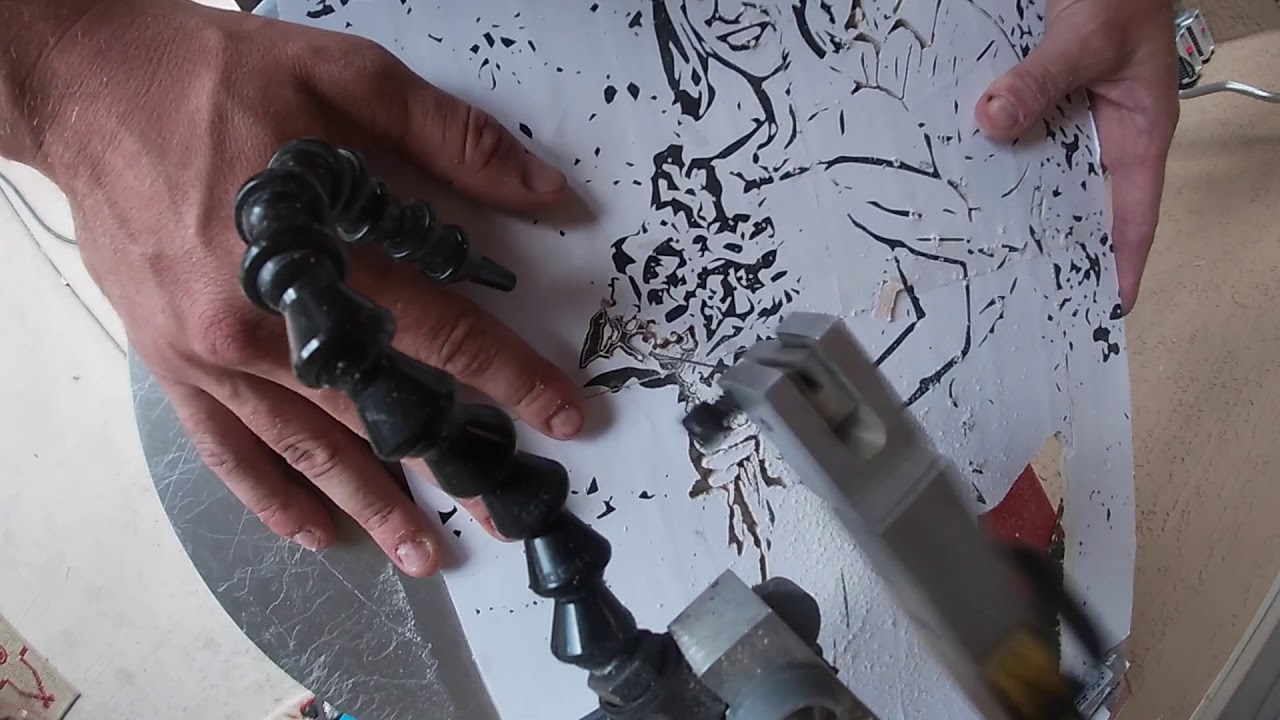 Amazing Hand-Made Scroll Saw Portrait of a Wedding Couple, Time-Lapsed!