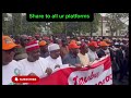 TINUBU MUST GO: ATIKU ABUBAKAR, PETER OBI, KWANKWASO LEADS PROTEST TO INEC HEADQUARTERS