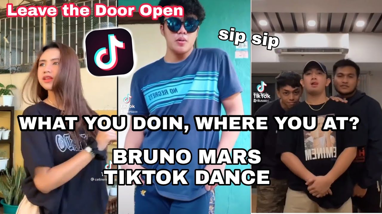 Bruno Mars Tiktok What You Doing Where You At Leave The Door Open Shorts Youtube