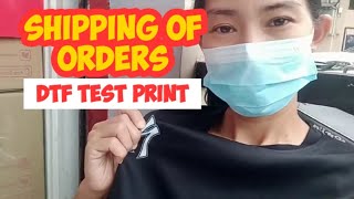 Shipping Of Orders Dtf Test Print Marizz Jea Tv