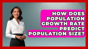 How Does Population Growth Rate Predict Population Size? - Explaining Ecology