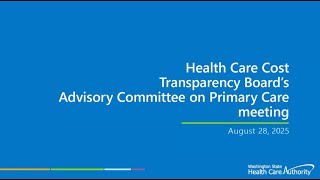 Advisory Committee on Primary Care