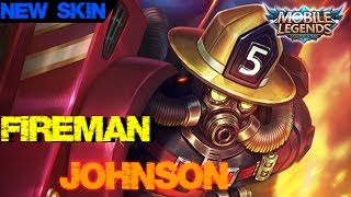 Mobile Legends - New Skin FIREMAN JOHNSON First Look at Update 1.1.64 screenshot 4