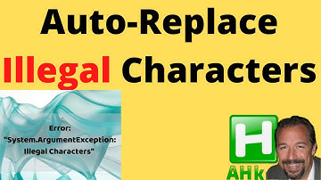 Auto-Replace Illegal Characters for "dumb" CMS systems (2021)