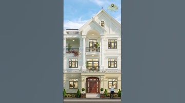 Mẫu Biệt Thự Mái Thái 3 Tầng Nhẹ Nhàng, Xinh Đẹp #shorts