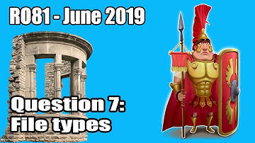 June 2019 R081 - Pre-production skills: Question 7 - File types (OCR Creative iMedia)