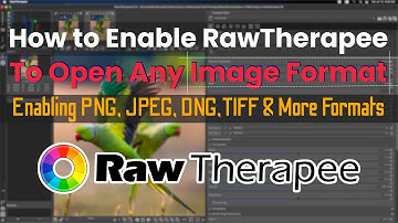 How to enable RawTherapee to open any image format