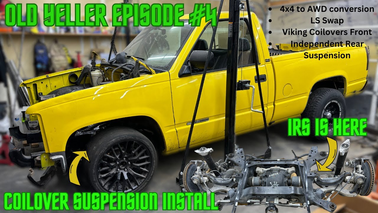 1994 Chevy OBS AWD/LS Project Gets Some Coil-Overs || The IRS Shows Up!! Episode #4
