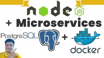 Create Nodejs JavaScript Microservices Project with Postgres Database in Docker Container