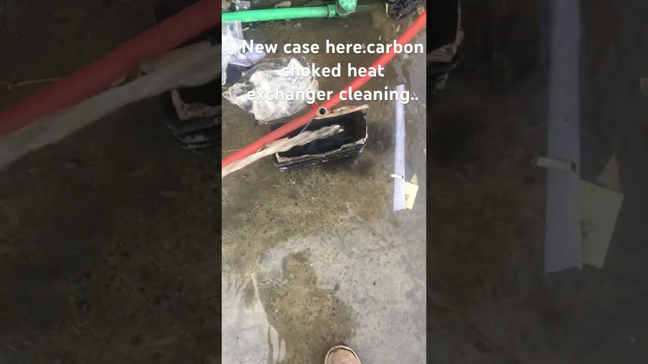 Carbon choked heat exchanger cleaning.