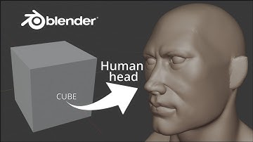 Scuplting realistic human head in blender TIMELAPSE 40