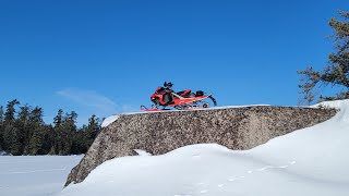 Snowmobiling the NWOSTA Wilderness Loop in Northwest Ontario