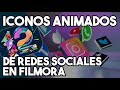 COMO PONER ICONOS DE REDES SOCIALES ANIMADOS EN FILMORA 12