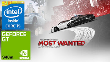 Need for Speed Most Wanted GeForce 940m laptop gameplay