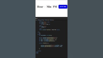 How to display current time | html | css | js