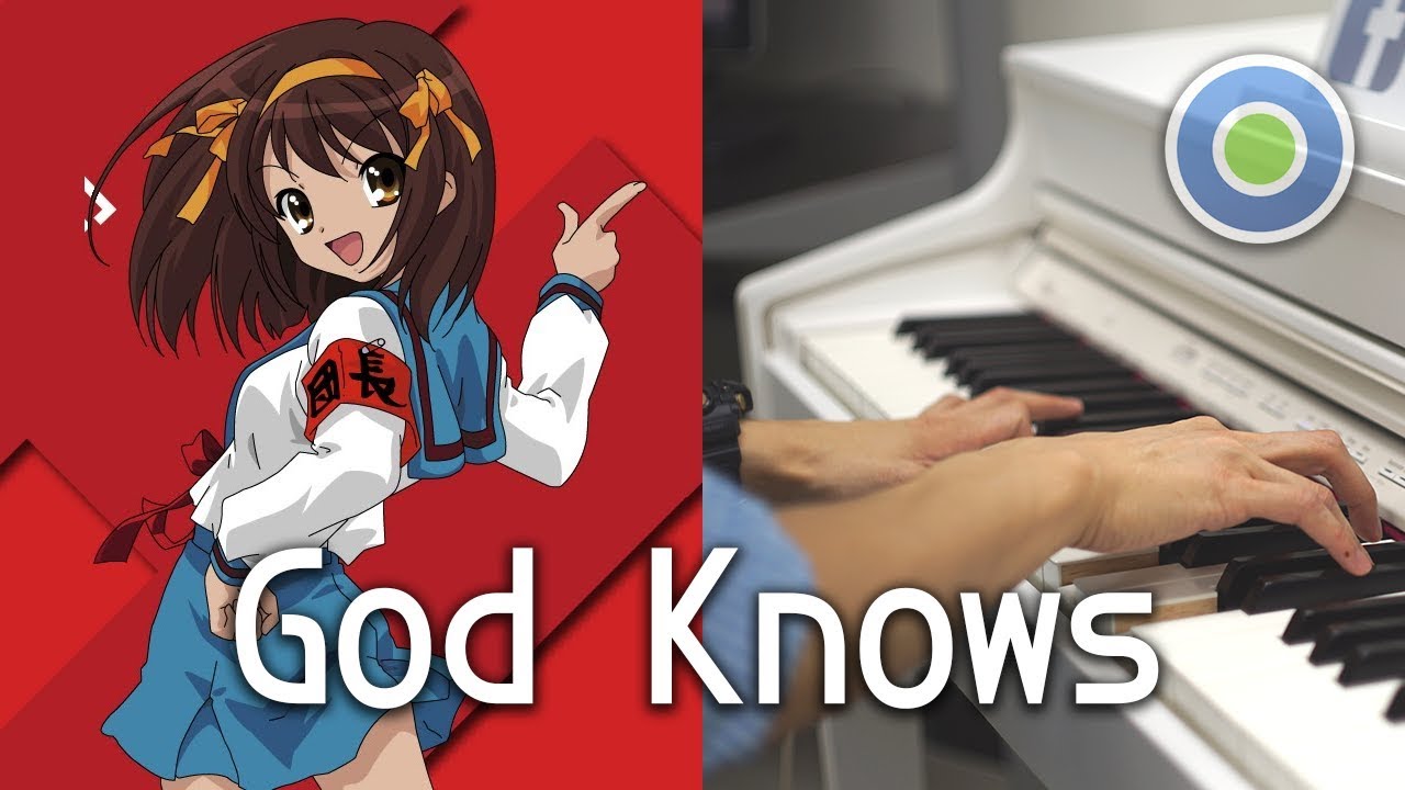 涼宮 God Knows 鋼琴版 主唱 平野綾 動畫 涼宮春日的憂鬱 插曲 Youtube