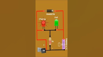 🔋 Simple Battery Charging Indicator 🚨 | Basic Circuit  #shorts #battery #circuit