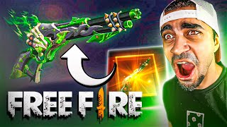 فتح اخطر سلاح شتقن في فري فاير - شتقن البركان الاخضر ?? - FREE FIRE