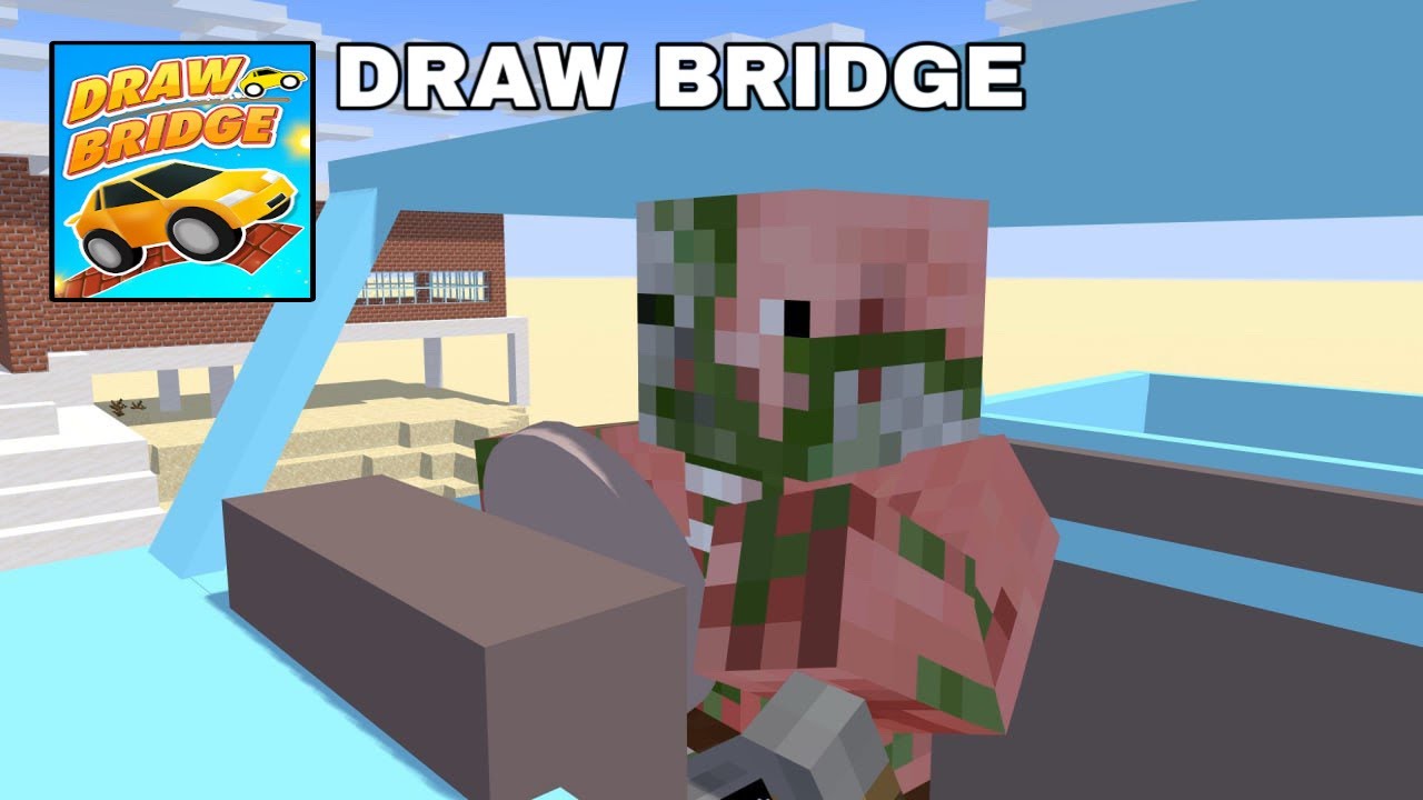 DRAW BRIDGE CHALLENGE - MINECRAFT ANIMATION - YouTube