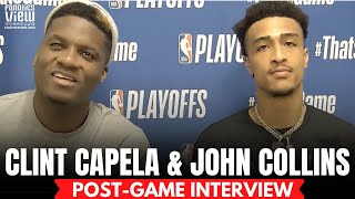 John Collins & Clint Capela React to Atlanta Hawks Advancing to Eastern Conference Finals