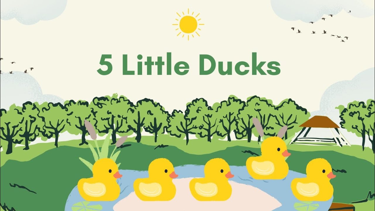 5 little ducks and mama Duck Adventure | Nursery Rhyme for kids - YouTube