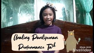 Araling Panlipunan Performance Task
