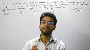 KVPY(SA) Maths 2018 Previous Year Question based on Combinatorics