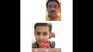 #video call... jethalal(dilip joshi ) wishing happy birthday balveer(dev joshi). #world video# screenshot 5