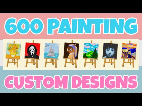 Best 600 Portrait/Art Painting Custom Designs In Animal Crossing New Horizons (Design ID Codes)