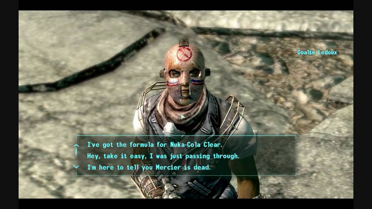 Fallout 3 Ledoux's Hockey Mask (Just for the Taste of It quest) YouTube