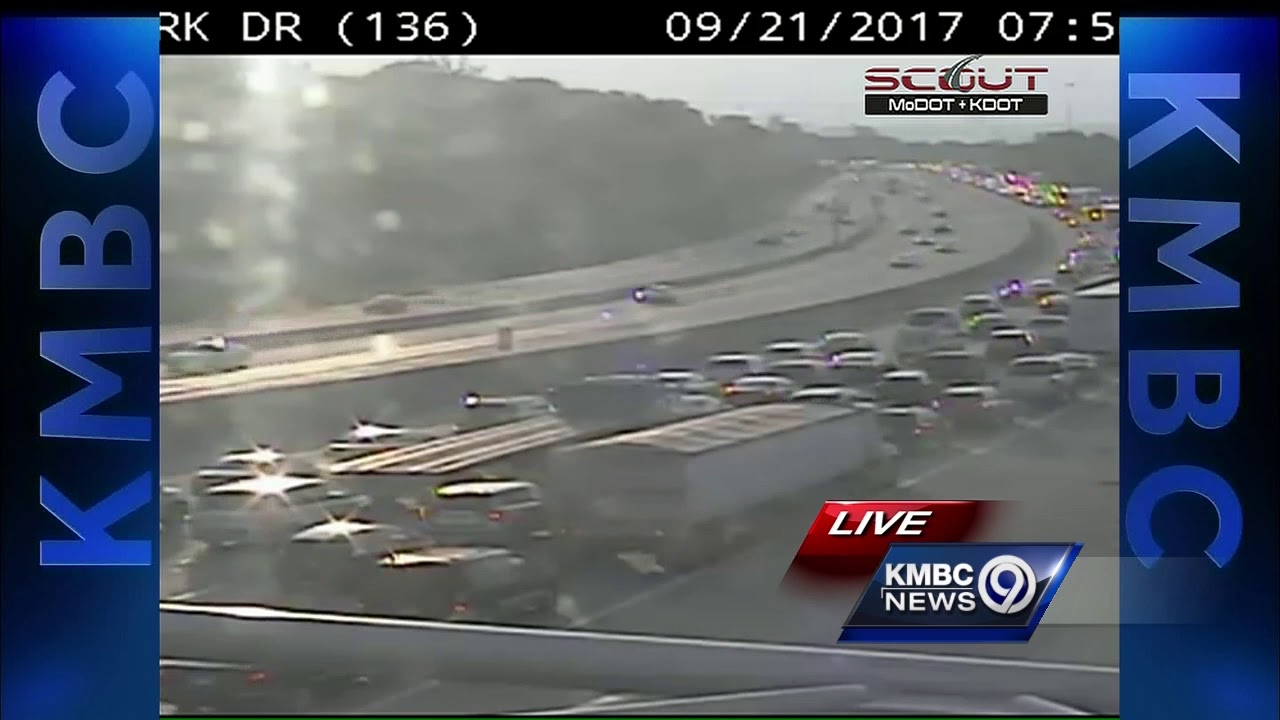 Crash snarls traffic Thursday on EB I-70 near I-670 - YouTube