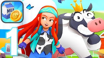 Milk Farm Tycoon - ‏‏Gameplay walkthrough Part 1 - Tutorial (iOS, Android)
