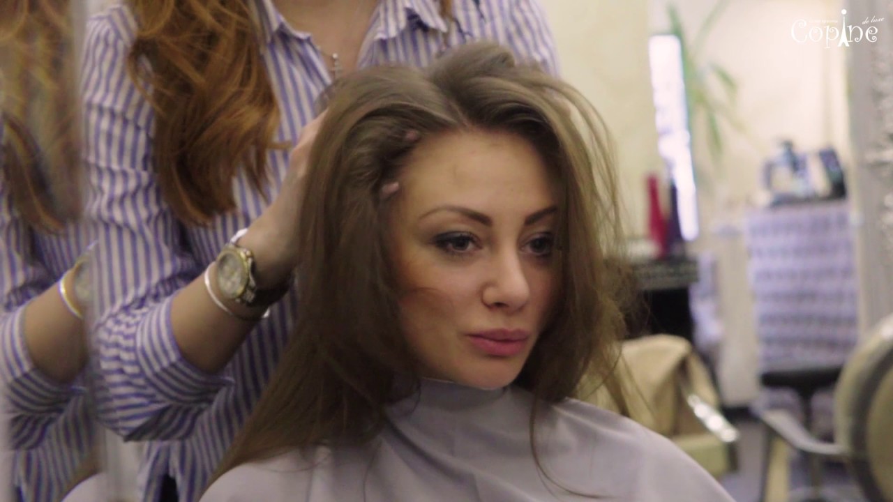 Вечерняя укладка на длинные волосы - YouTube