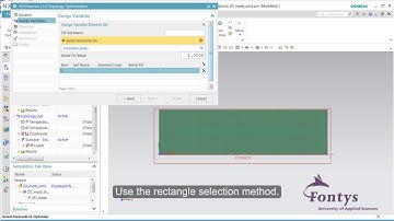 How to use NXNastran topology optimization 2D example, Siemens NX 11.01