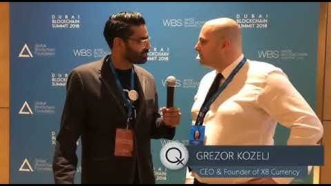 Grezor Kozelj Ceo & founder of X8 currency with Viv Thapar