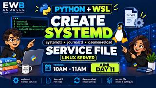Python on Linux: Create a Systemd Service File Using WSL | AIML Day 11