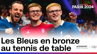 JO PARIS 2024 - Grand spectacle, immense final : Les Bleus décrochent le bronze en tennis de table !