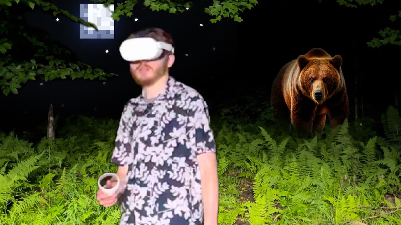 Minecraft VR but I actually go outside