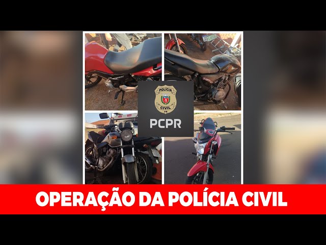 TRÊS MOTOS RECUPERADAS E UMA MULHER PRESA EM OPERAÇÃO DA CIVIL DE APUCARANA