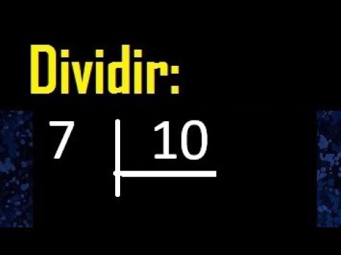 divide 7 by 10