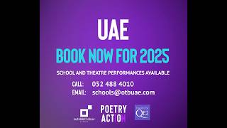 Theatre by QE2 are delighted to present... Poetry in Action in our theatre and at your school!