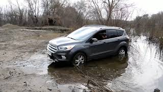 Ford kuga offroad  Где спасует форд в песках, грязи, горках или в реке???
