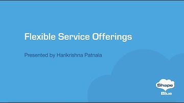 Flexible Service Offerings l CloudStack 