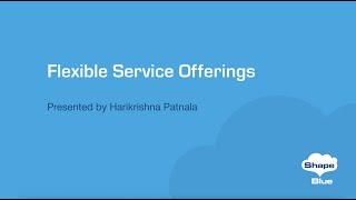 Flexible Service Offerings l CloudStack 'Feature First Look' Series