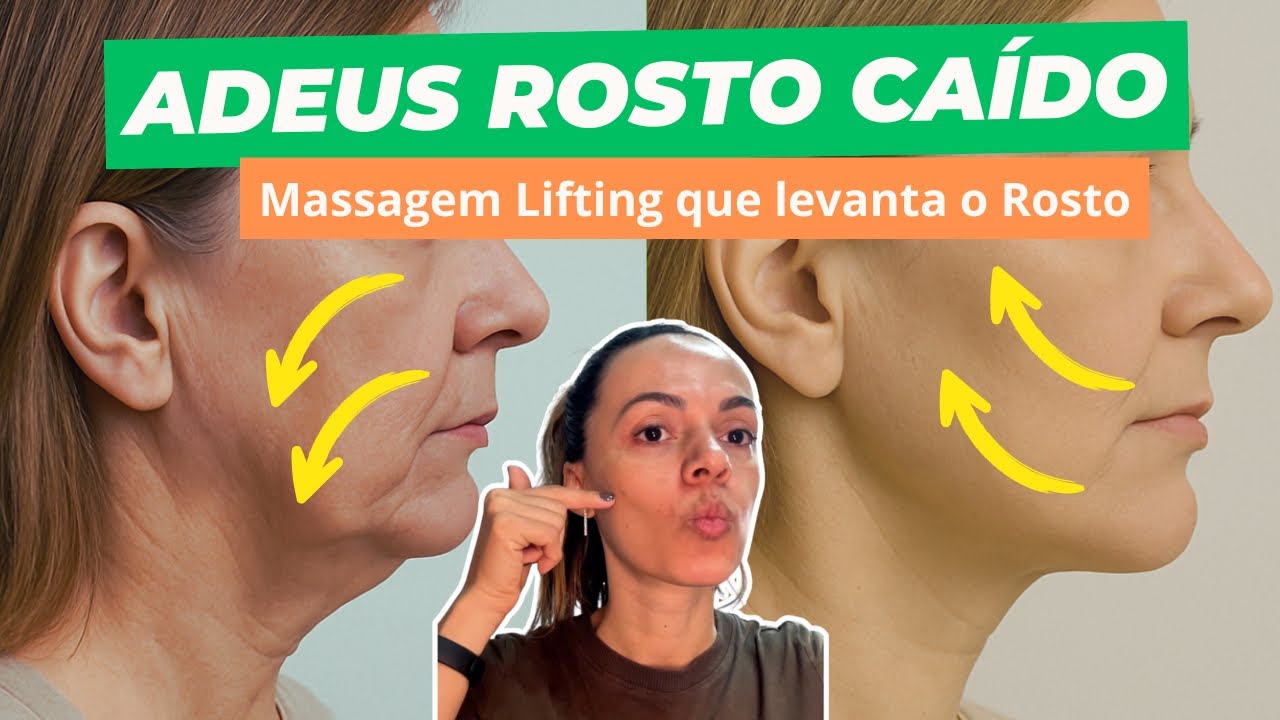 Lifting Facial Natural: Massagem Completa para Esculpir e Levantar o Rosto!